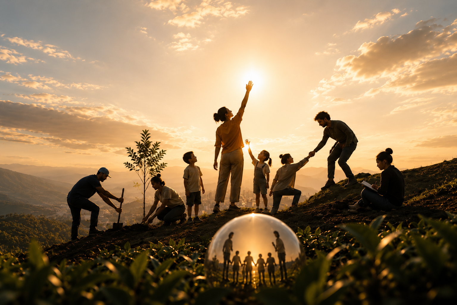 Familia viviendo con propósito, trabajando de forma remota — Laburbe
